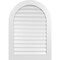 Ekena Millwork Round Top Surface Mount PVC Gable Vent: Functional, w/ 3-1/2"W x 1"P Standard Frame, 30"W x 42"H GVPRT30X4201SF - alternate 1